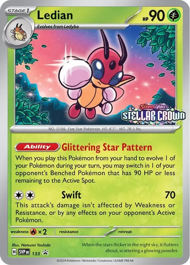 Ledian Pokemon card from Scarlet & Violet Promos