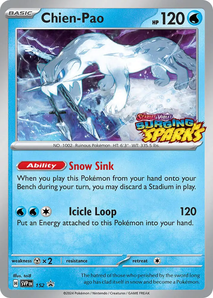 Chien-Pao Pokemon card from Scarlet & Violet Promos