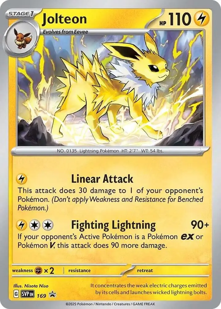 Jolteon Pokemon card from Scarlet & Violet Promos