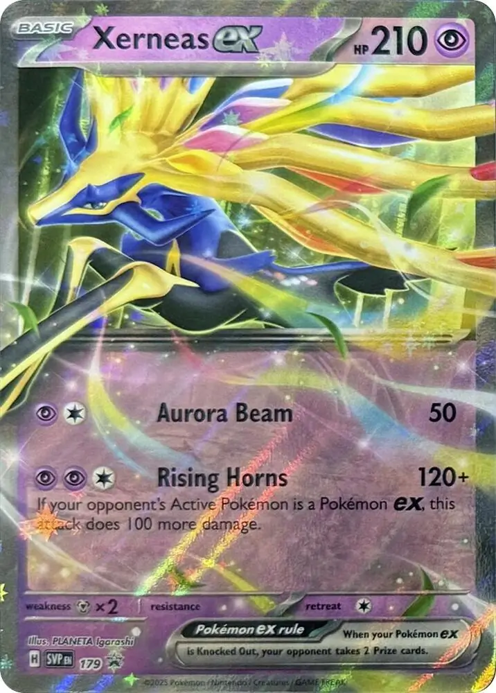 Xerneas ex Pokemon card from Scarlet & Violet Promos
