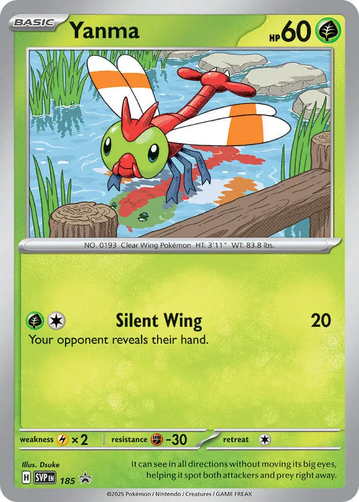 Yanma Pokemon card from Scarlet & Violet Promos