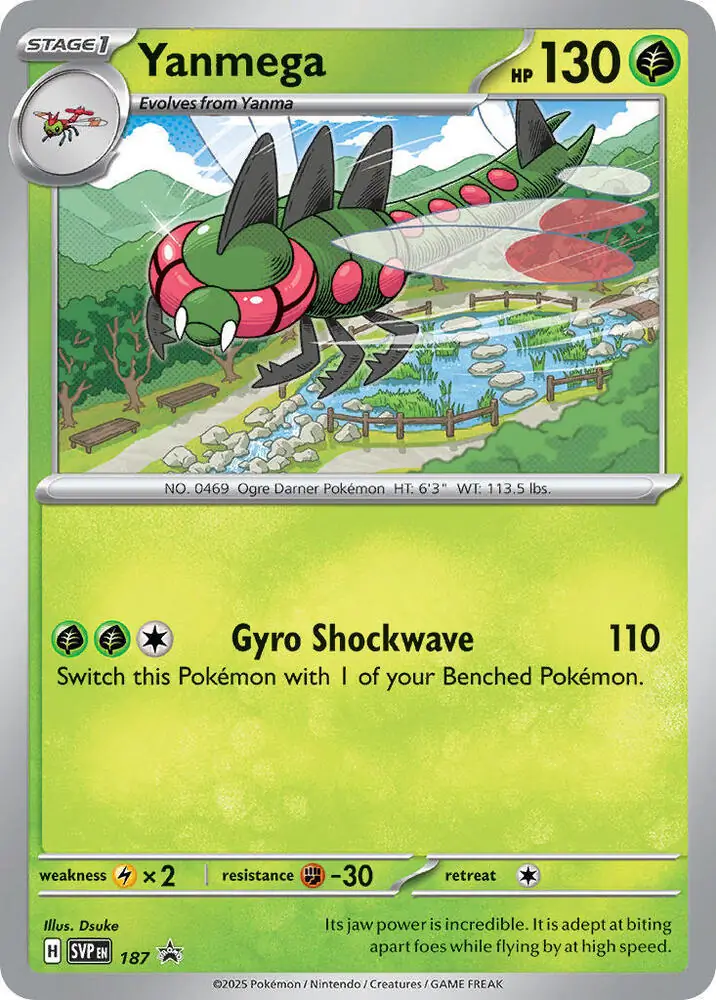 Yanmega Pokemon card from Scarlet & Violet Promos
