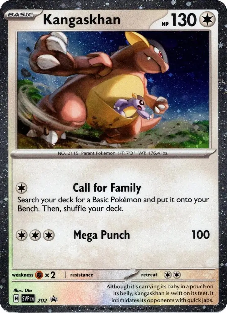 Kangaskhan Cosmos Holo Pokemon card from Scarlet & Violet Promos
