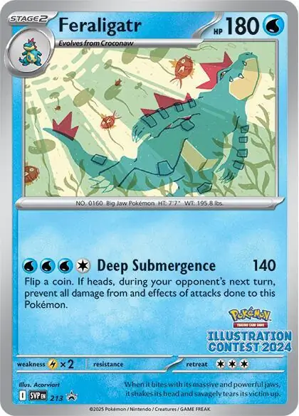 Feraligatr Pokemon card from Scarlet & Violet Promos