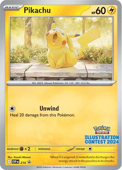Pikachu Pokemon card from Scarlet & Violet Promos