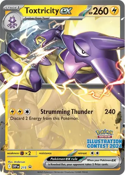 Toxtricity ex Pokemon card from Scarlet & Violet Promos