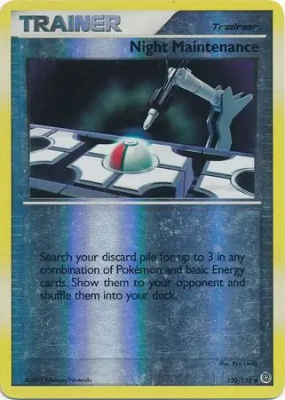 Night Maintenance Reverse Holo Pokemon card from Secret Wonders