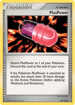 PlusPower Pokemon card from Secret Wonders