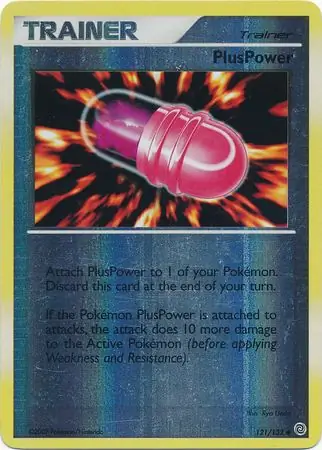 PlusPower Reverse Holo Pokemon card from Secret Wonders