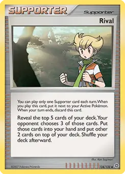 Rival Pokemon card from Secret Wonders