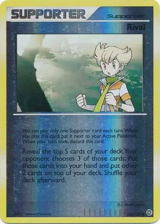 Rival Reverse Holo Pokemon card from Secret Wonders