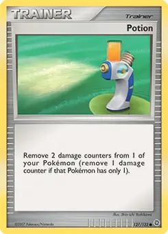 Potion Pokemon card from Secret Wonders