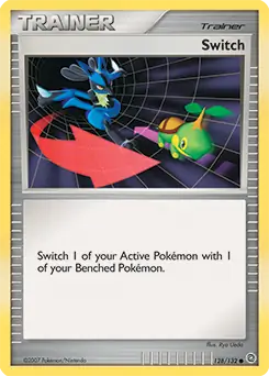 Switch Pokemon card from Secret Wonders