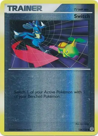 Switch Reverse Holo Pokemon card from Secret Wonders