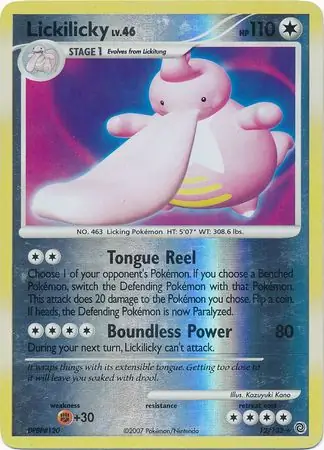 Lickilicky Reverse Holo Pokemon card from Secret Wonders