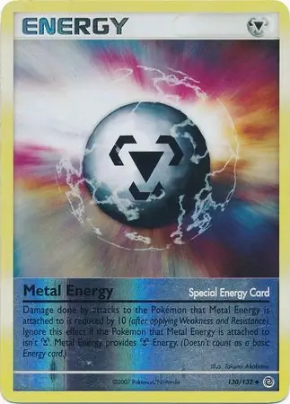 Metal Energy Reverse Holo Pokemon card from Secret Wonders