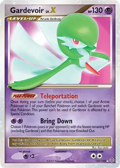 Gardevoir Lv.X Pokemon card from Secret Wonders