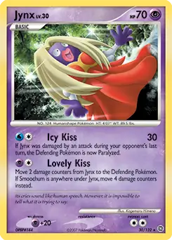 Jynx Pokemon card from Secret Wonders