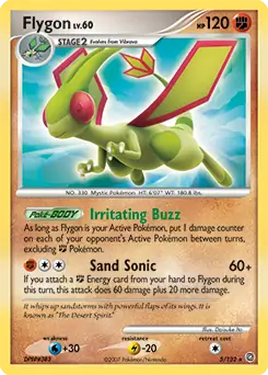 Flygon Holo Pokemon card from Secret Wonders