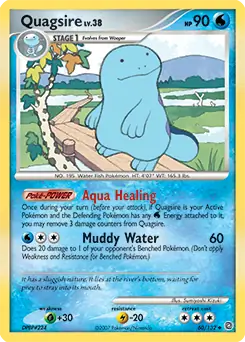 Quagsire Pokemon card from Secret Wonders