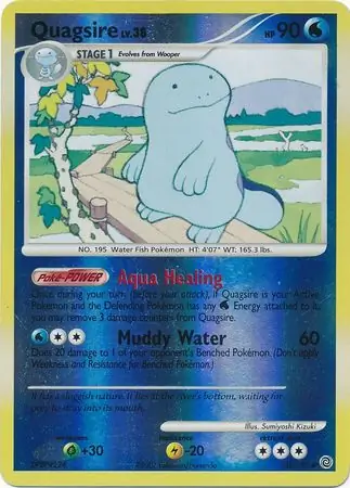 Quagsire Reverse Holo Pokemon card from Secret Wonders