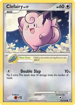 Clefairy Pokemon card from Secret Wonders