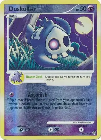 Duskull Reverse Holo Pokemon card from Secret Wonders