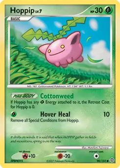 Hoppip Pokemon card from Secret Wonders