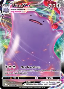 Ditto VMAX Pokemon card from Shining Fates