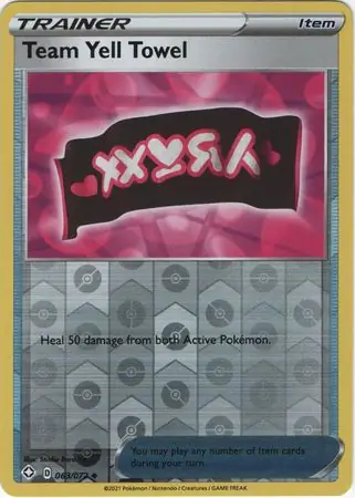 Team Yell Towel Reverse Holo