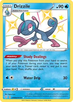 Drizzile Pokemon card from Shining Fates
