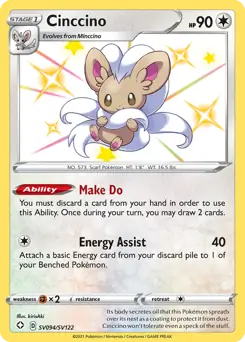 Cinccino Pokemon card from Shining Fates