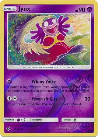 Jynx Reverse Holo Pokemon card from Shining Legends