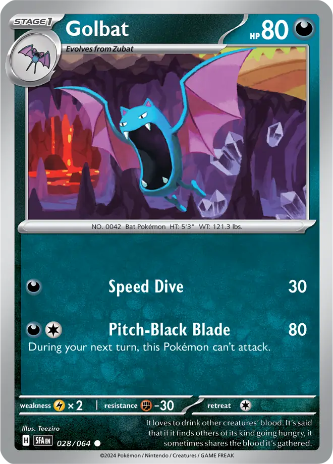 Golbat Pokemon card from Shrouded Fable