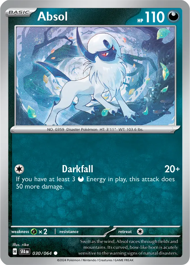 Absol Pokemon card from Shrouded Fable