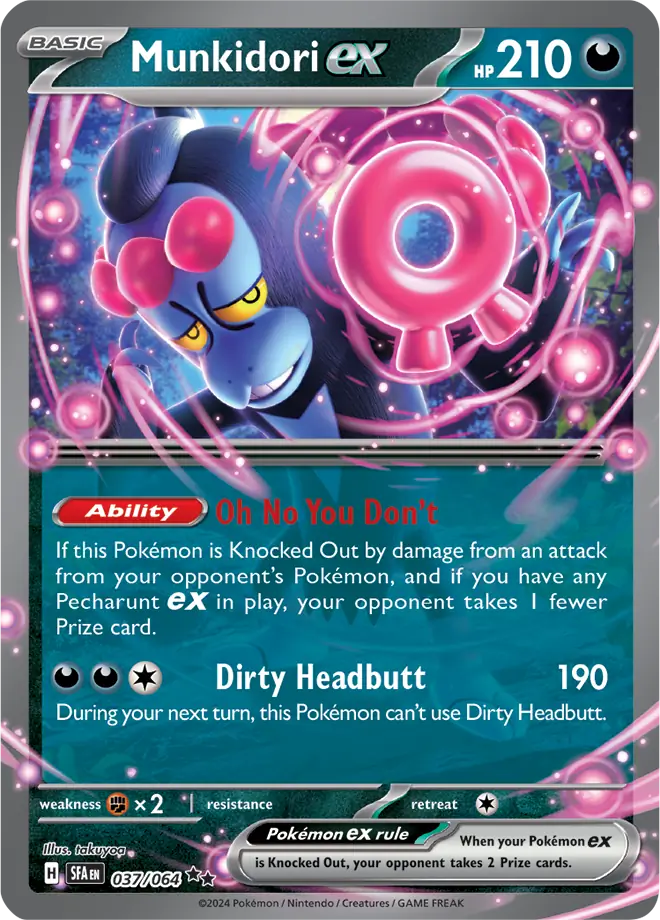 Munkidori Pokemon card from Shrouded Fable