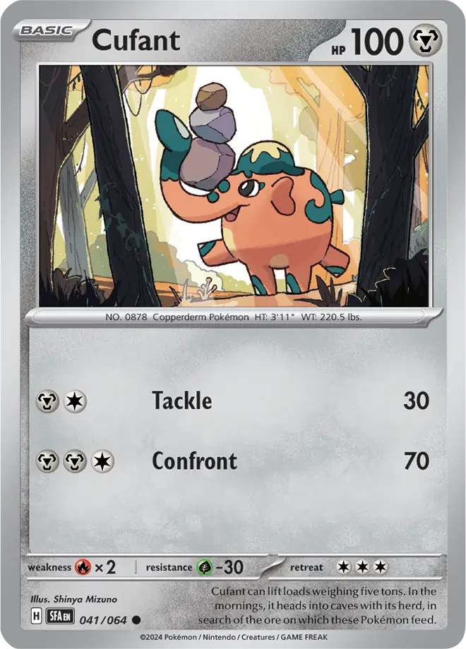 Cufant Pokemon card from Shrouded Fable