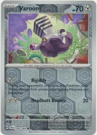 Varoom Reverse Holo Pokemon card from Shrouded Fable