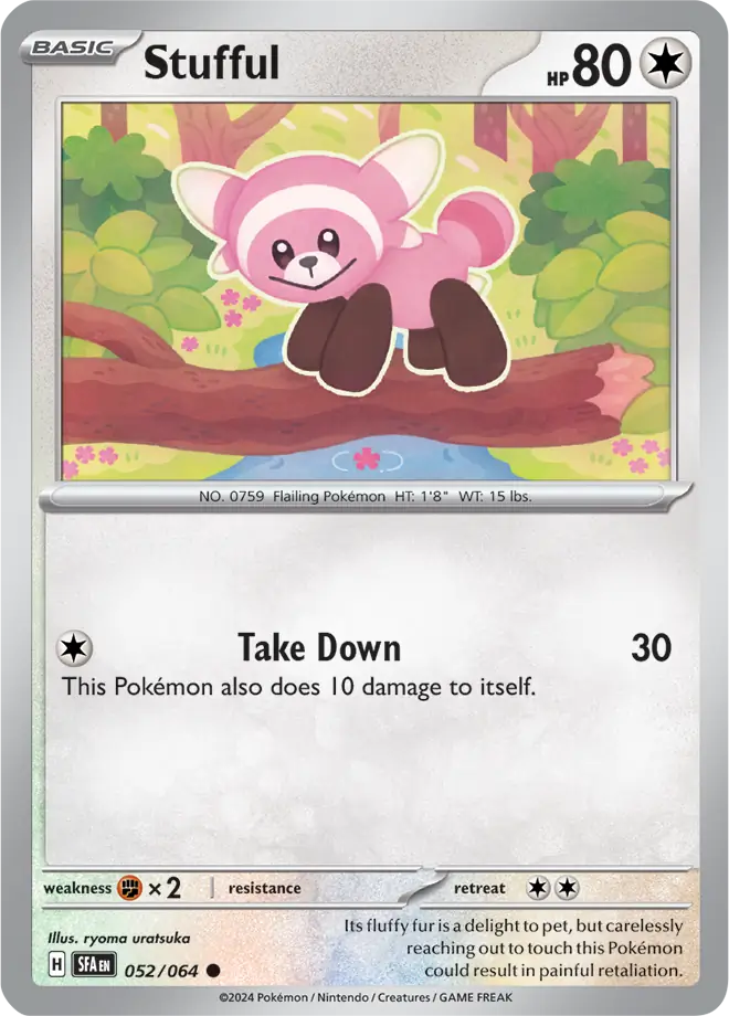 Stufful Pokemon card from Shrouded Fable