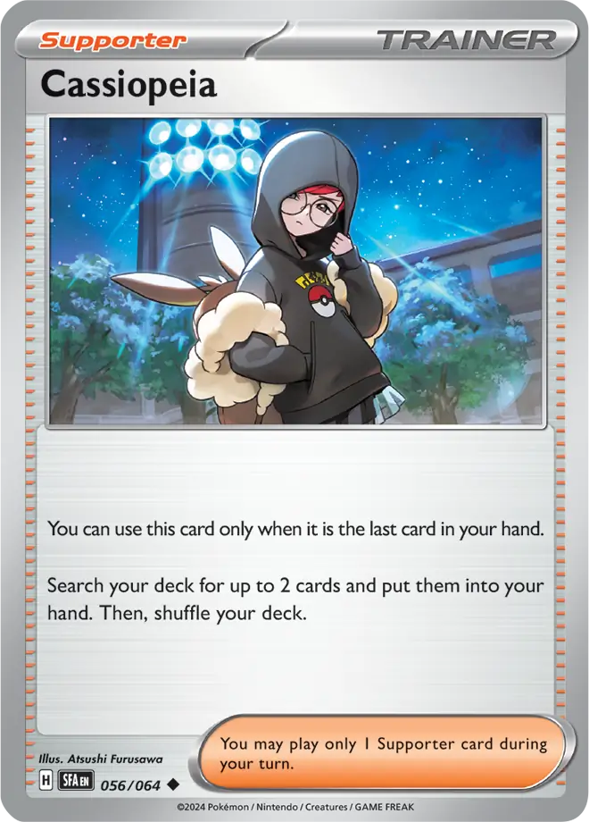 Cassiopeia Pokemon card from Shrouded Fable