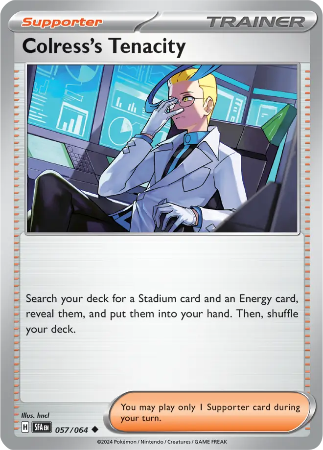 Colress's Tenacity Pokemon card from Shrouded Fable