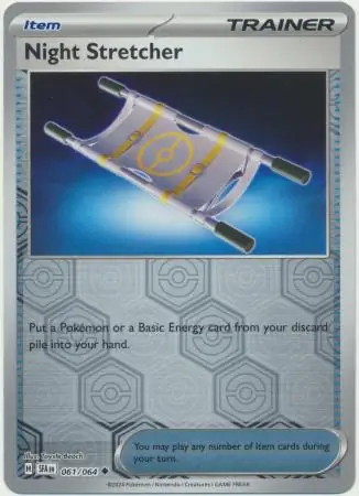 Night Stretcher Reverse Holo Pokemon card from Shrouded Fable
