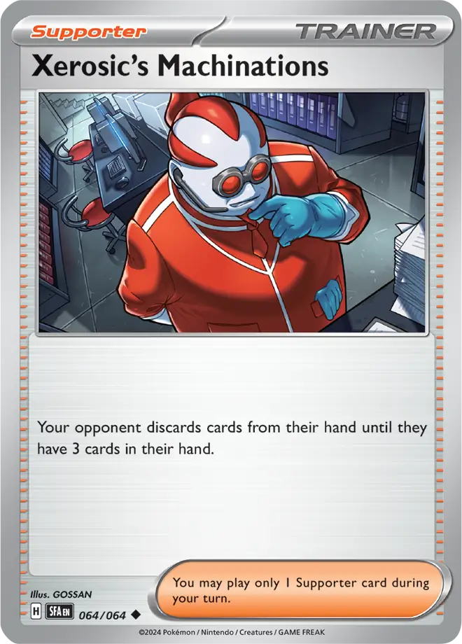 Xerosic's Machinations Pokemon card from Shrouded Fable