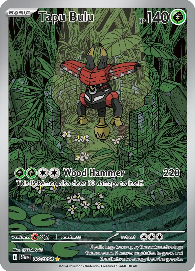 Tapu Bulu Pokemon card from Shrouded Fable