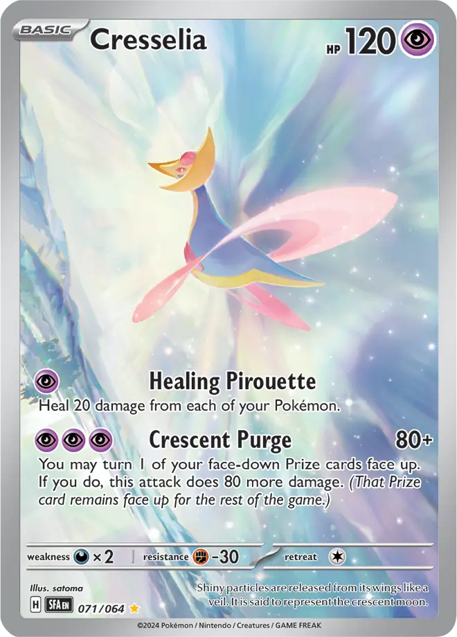 Cresselia Pokemon card from Shrouded Fable