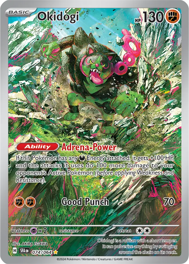 Okidogi Pokemon card from Shrouded Fable