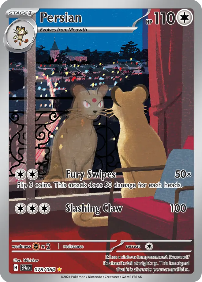Persian Pokemon card from Shrouded Fable