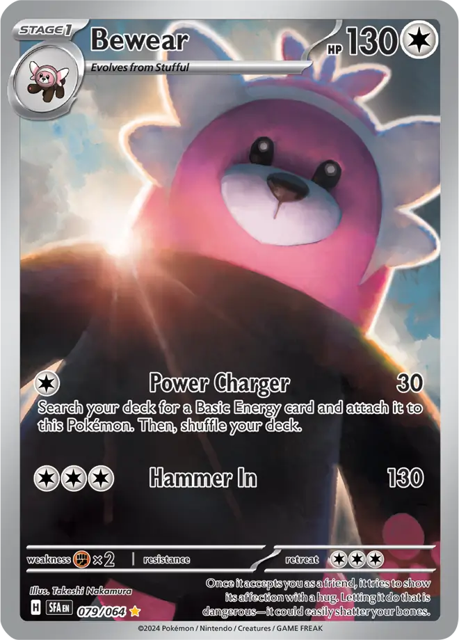 Bewear Pokemon card from Shrouded Fable