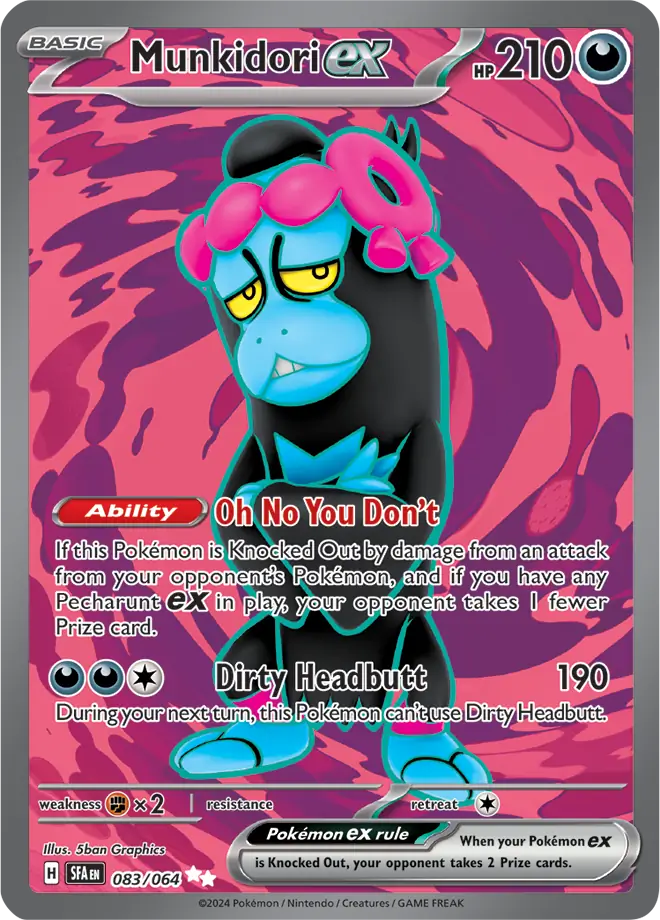 Munkidori Pokemon card from Shrouded Fable