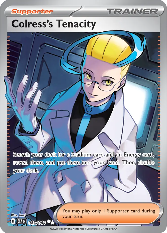 Colress's Tenacity Pokemon card from Shrouded Fable